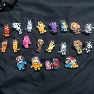 Lot of 20 Bluey Croc Charms Jibbitz Shoe Charms